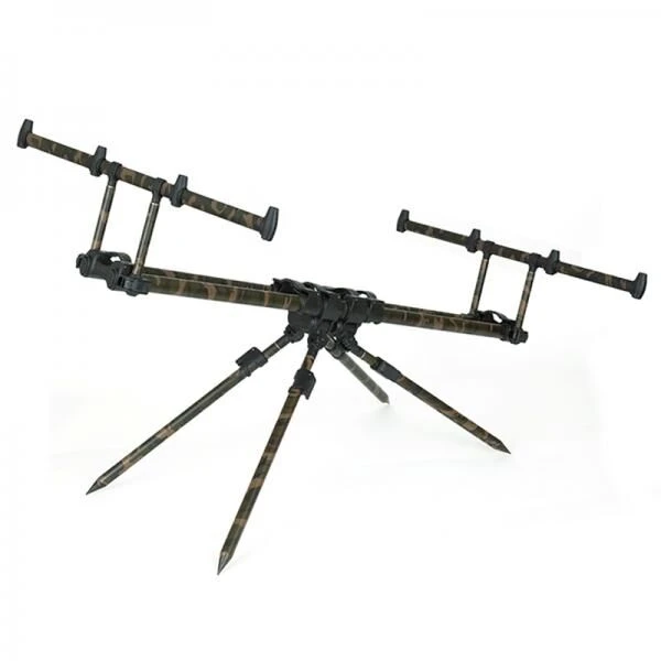 Fox Ranger MK2 4-Rod Camo Rodpod Inclusief Tas 1 Fox Ranger MK2 4-Rod Camo Rodpod Inclusief Tas