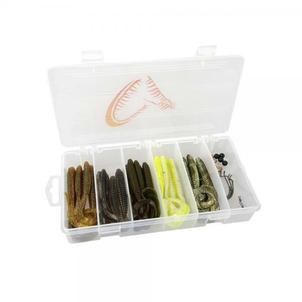 Savage Gear Rib Worm 47-delige Kit 1 Savage Gear Rib Worm 47-delige Kit