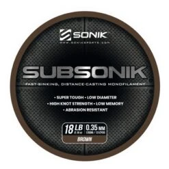 Sonik Subsonik Monofilament Brown 1200M 7 Sonik Subsonik Monofilament Brown 1200M -Gamakatsu Winkel 2308310Sonik Subsonik Monofilament Brown 1200M 3 1
