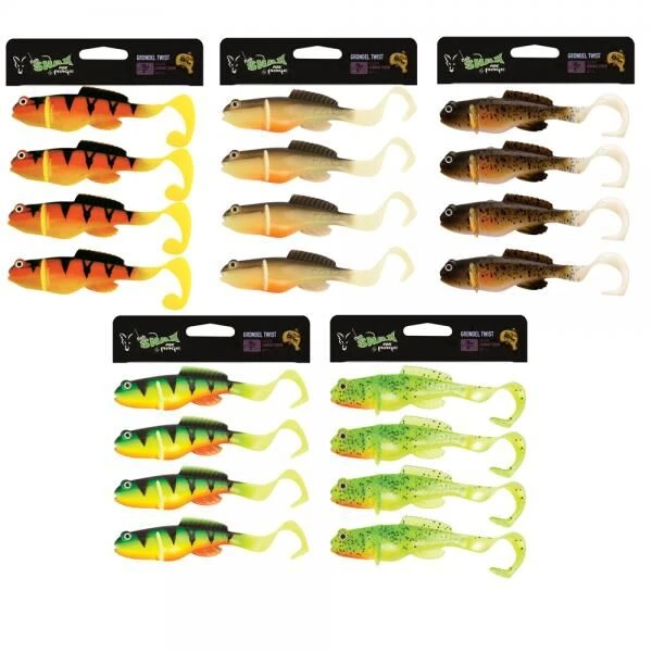 Fox Rage Grondel Twist Mega Deal! 5 Pakjes Shads In De Kleuren Die Staan Afgebeeld. In Totaal 20 Shads Voor € 9,99. Normale Prijs Voor Dit Pakket Is Méér Dan € 29,99. Wees Er Snel Bij Want Dit Is Een OP=OP Actie!